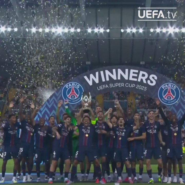 🔴🔵 Ce moment... 🏆🥳 #SuperCoupe #PSGTOT