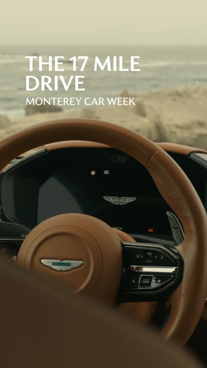 The 17 mile drive. DBX707. Discover: #AstonMartinMCW #DBX707 #MontereyCarWeek