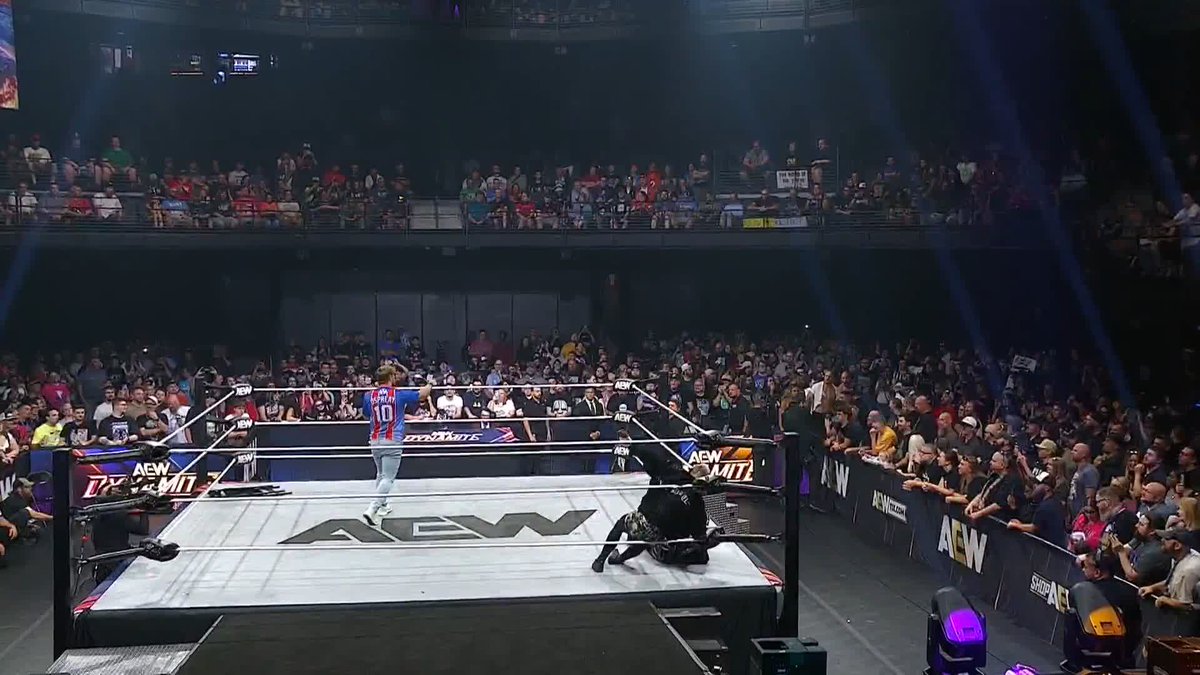 DeathRiders were gonna break Darby Allin’s neck before Will Ospreay returned making the save. Ospreay then makes a challenge for London... Team Ospreay vs DeathRiders. LIGHTS OUT STEEL CAGE AT FORBIDDEN DOOR, HOLY SHIT!!!