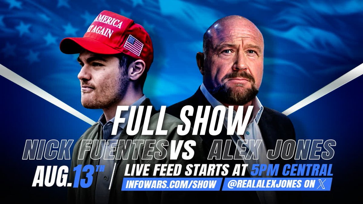 FULL SHOW: Nick Fuentes/Alex Jones Debate President Trump's Move To Put National Guard Troops On The Streets Of Washington DC! PLUS, Netanyahu Is Trying To Drag The US Into War Against Iran Again! Is Trump Resisting It, Or A Willing Puppet? Nick Fuentes & Alex Jones Debate The Trump Administration's Successes & Shortcomings
