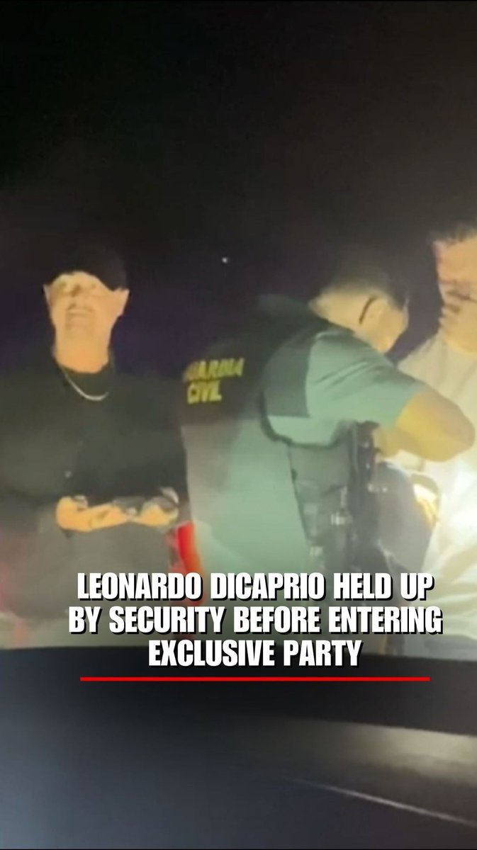 NO SPECIAL TREATMENT: "The Wolf of Wall Street" actor was spotted waiting in line at a police security checkpoint recently before being allowed to enter an exclusive party in Ibiza, Spain.