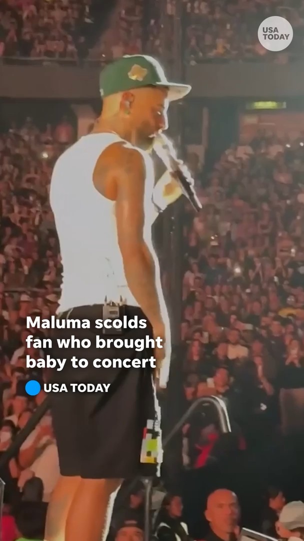 Rapper Maluma stopped a show to scold a baby-toting fan: "You're swinging him around like he's a toy."