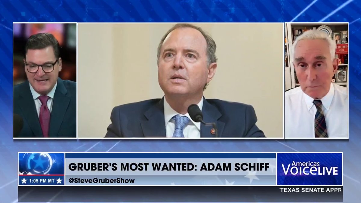 They’re in deep SCHITT! Roger Stone: “Thanks to a whistleblower, we now have ABSOLUTE PROOF that Adam Schiff AND his sidekick Eric Swalwell intentionally LEAKED CLASSIFIED DOCUMENTS to the media”… Roger Stone Real America's Voice (RAV)