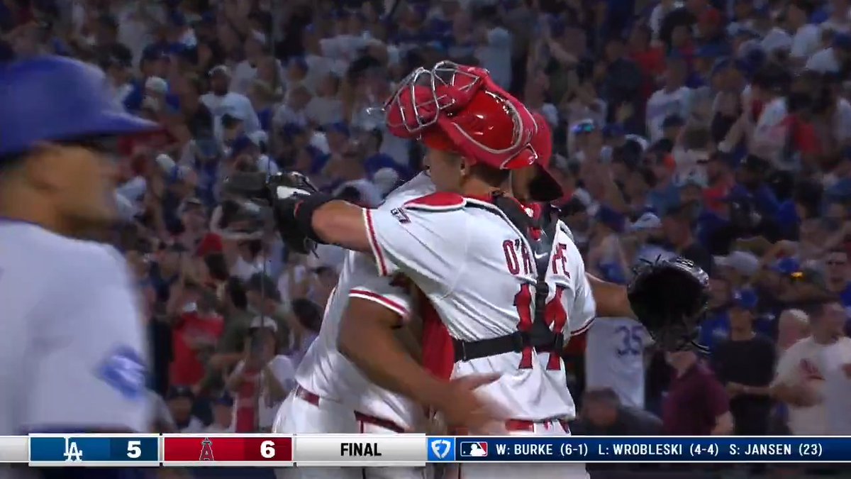 The Los Angeles Angels have won SEVEN straight games against the Dodgers dating back to last season!