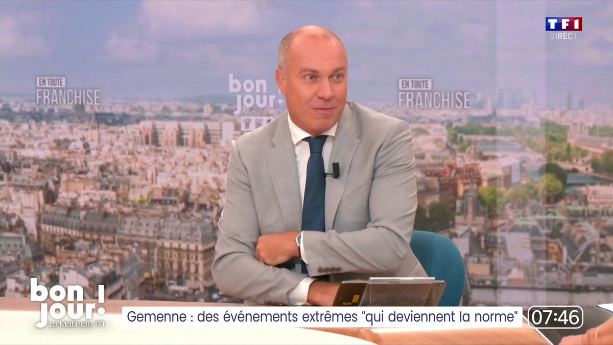 🔴 "La Chine a 5 ans d'avance sur ses objectifs climatiques et personne ne le sait. Si elle a 5 ans d'avance c'est parce qu'elle a compris que c'était un levier économique majeur." François François Gemenne, co-auteur du 6e rapport du GIEC, invité de #BonjourLaMatinaleTF1 ⤵️
