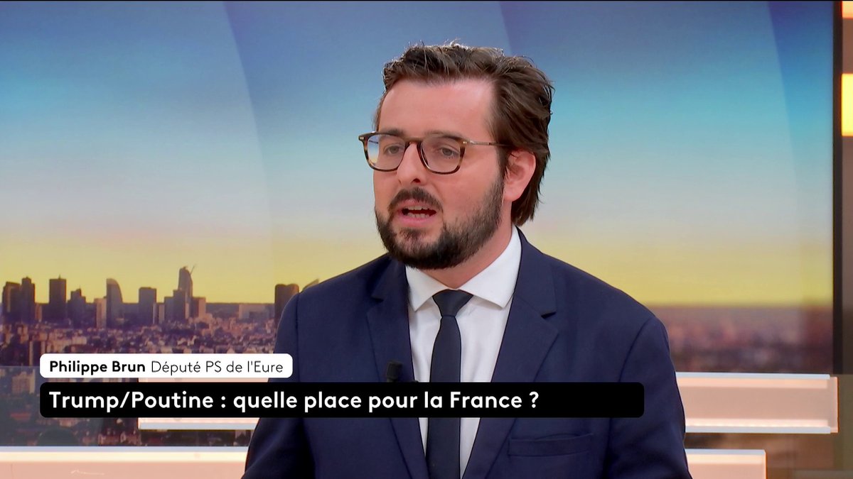 🔴🗣 Rencontre Trump/Poutine : "Le président de la République a raison de taper du point sur la table" Philippe Brun, député PS, revient sur l'initiative d'Emmanuel Macron d'intégrer les Européens dans les discussions, quelques jours avant la rencontre entre Donald Trump et Vladimir Poutine qui aura lieu demain, vendredi 15 août. #franceinfo #canal16