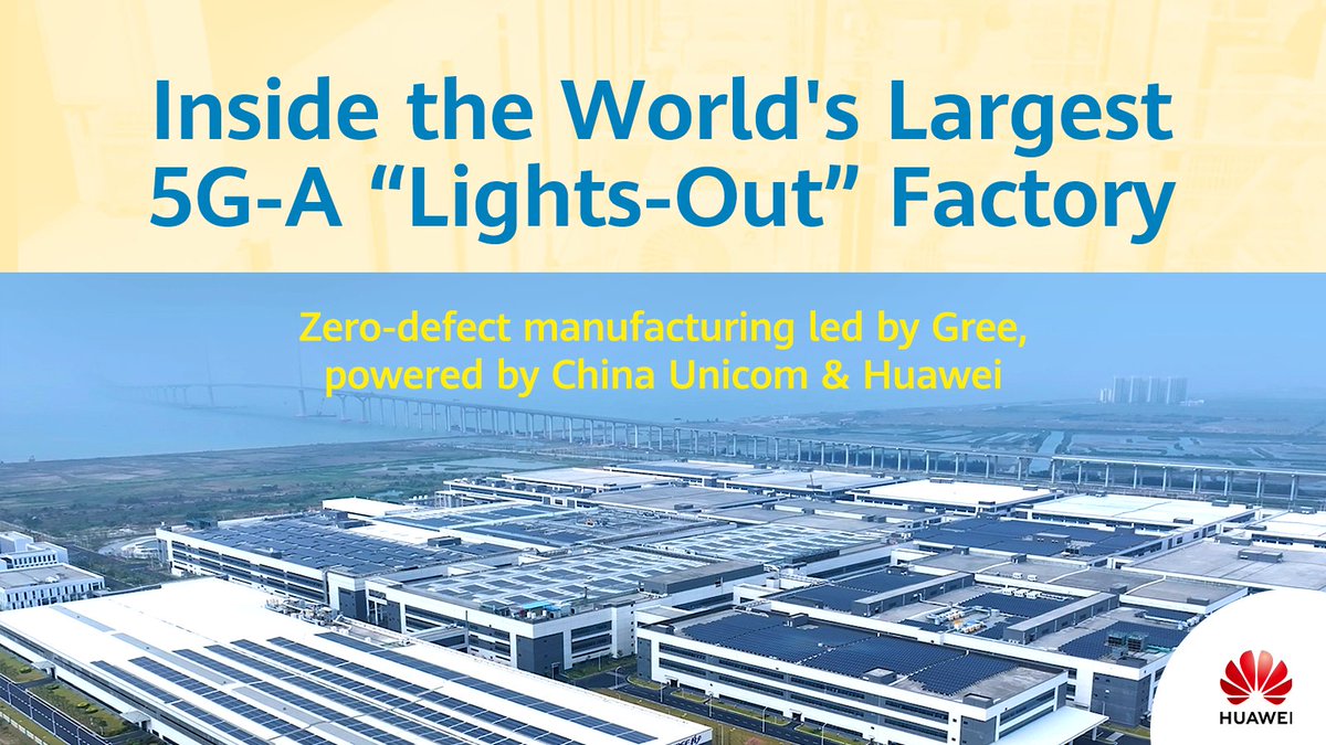 Who turned out the lights? Gree's pioneering smart factory is a blueprint for the future of manufacturing. Powered by Huawei 5G-A, it shows how industries are evolving legacy systems into intelligent, autonomous operations. See how Gree embraces innovation to set a new manufacturing standard.