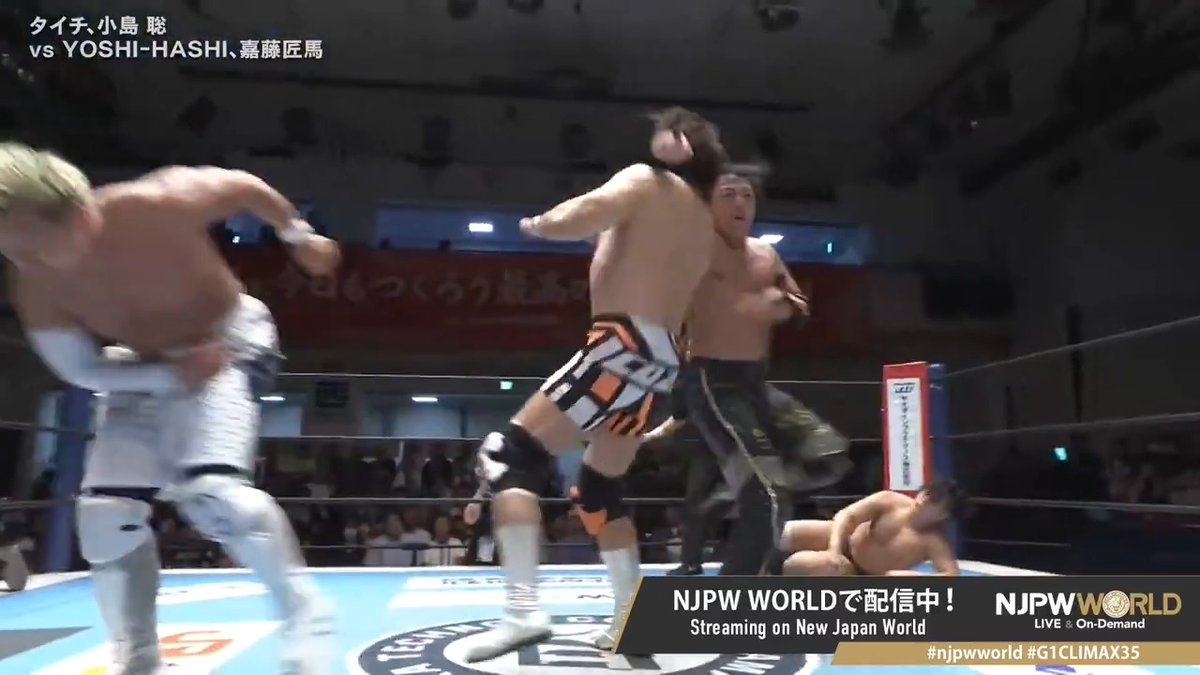 🏆G1 CLIMAX 35🔥後楽園大会‼️ 誤爆?それとも確信?🤔 タイチ&小島タッグ早くも不穏な空気… 🆚 新日本本隊🦁 × 新日本本隊🦁 #njpwworld で配信中📡 視聴&登録⏩「NJPW WORLD」で検索📱 #NJPW #njpwworld