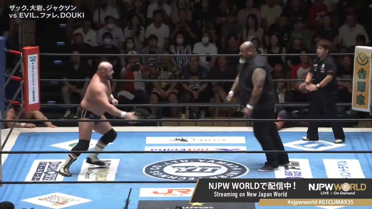 .DON FALE 🆚 Hartley Jackson / ハートリー・ジャクソン "Monster battle" From the profile URL #NJPW #njpwworld #G1CLIMAX35