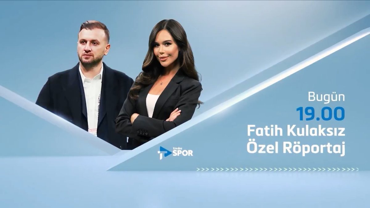 Fatih Kulaksız Tivibu Spor'da! Eyüpspor Asbaşkanı @fatih_kulaksiz, özel röportajda Çiğdem Günal'ın konuğu oluyor! Özel röportaj, bugün 19.00'da Tivibu Spor'da! 🔔Canlı yayın👇