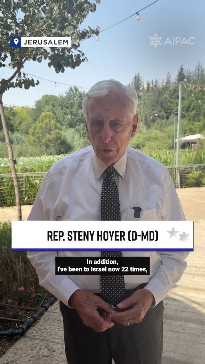 This week @housedemocrats are in Israel with AIEF to see the Jewish state firsthand, meet with top officials across the political spectrum, and see Israelโs ongoing efforts to provide aid into Gaza. Thank you Steny Hoyer for your strong pro-Israel leadership! ๐บ๐ธ๐ฎ๐ฑ