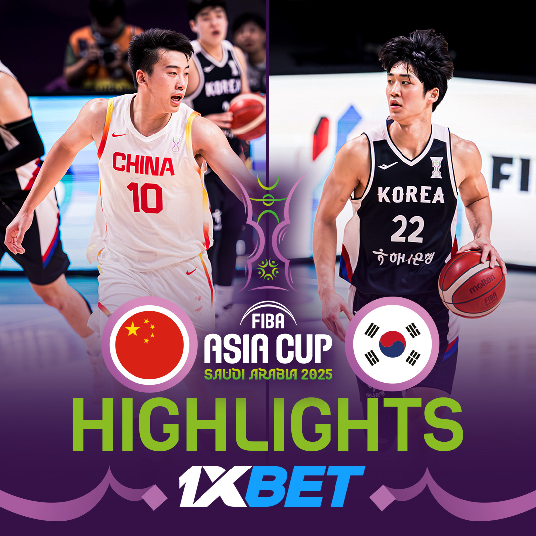 China vs Korea 1XBET Game Highlights 🎥 #AsiaCup