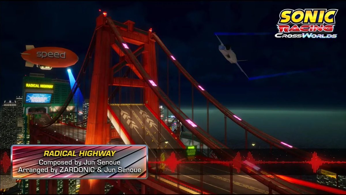 Slip into cruise control with this special Sonic Racing: CrossWorlds DJ Mix created by Tomoya Ohtani / 大谷 智哉! Enjoy remixes from ギガちゃん(ママ), かめりあ (Camellia), 🥩TORIENA🩸, Tee Lopes, nanobii, ZARDONIC, & Jun Senoue of crush40!