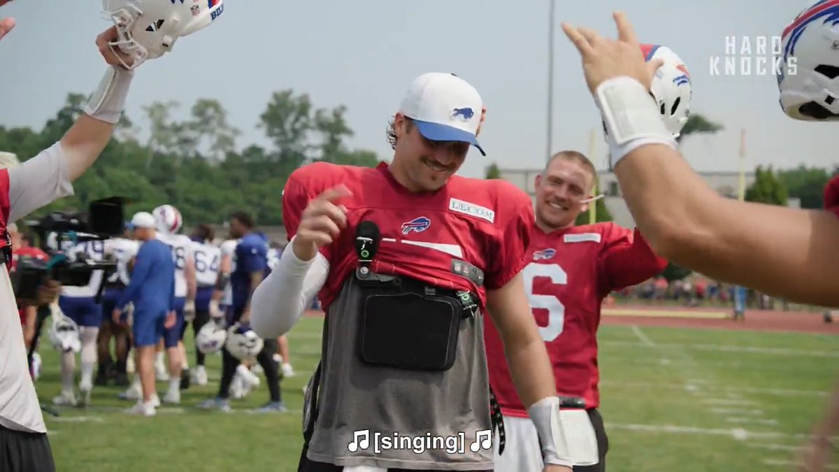 .Buffalo Bills QB room a bunch of goofballs confirmed 😂 #HardKnocks