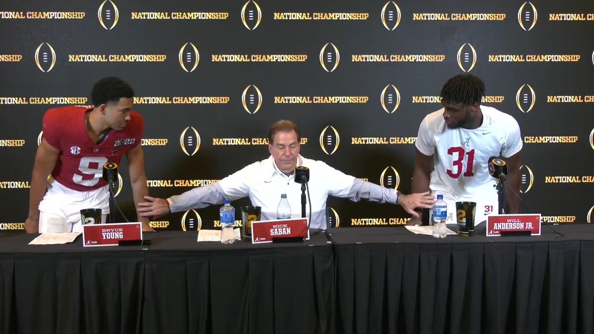 Two of the greatest ever under Saban.