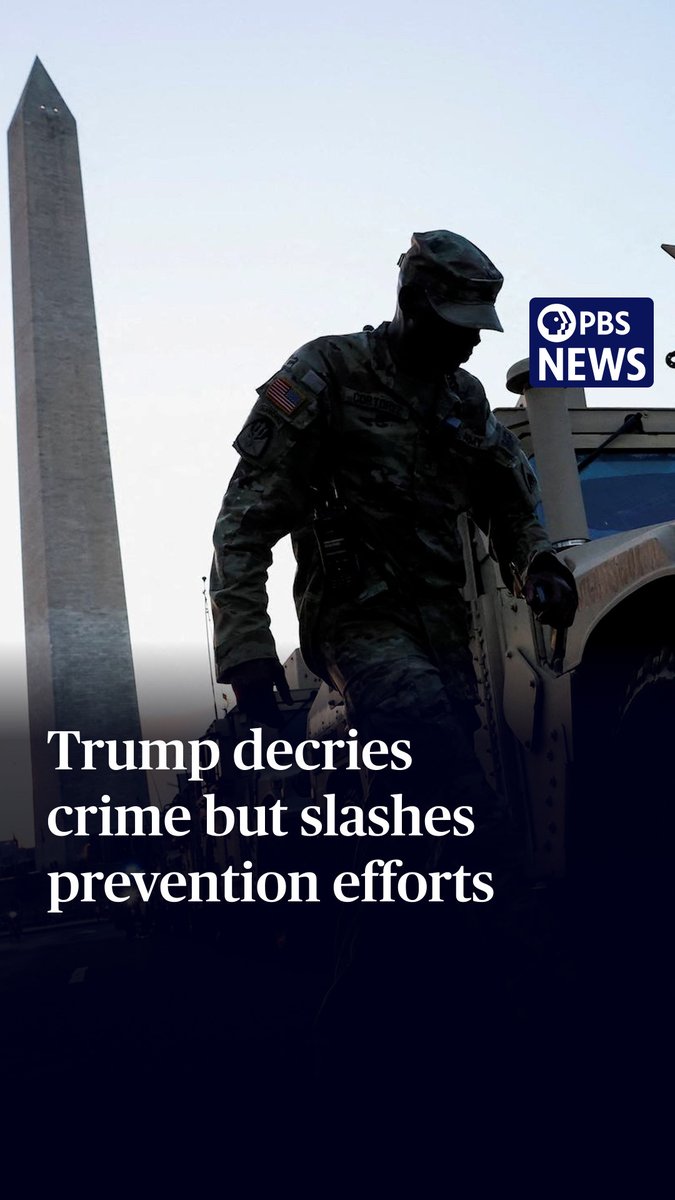 President Donald Trump moved this week to take over policing in Washington, D.C., in order to “rescue our nation’s capital from crime." Yet, the data doesn’t back up many of his claims. Murder and violent crime dropped significantly across the U.S. last year. That trend has continued so far in 2025. The crackdown in the nation's capital comes as his administration has cut funding for other kinds of crime prevention work.