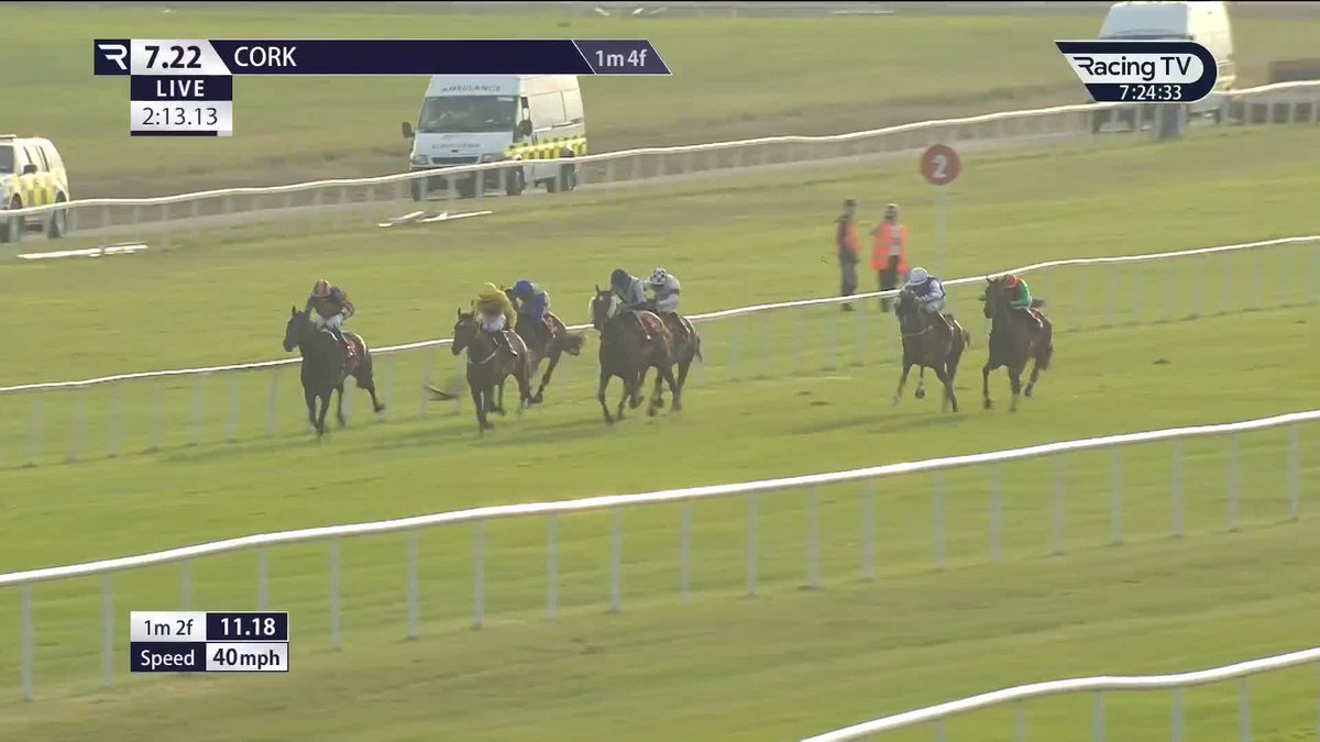 Brilliant double for Paddy Twomey Racing 🏆🏆 Elana Osario successfully steps up in class, overtaking long-time leader Island Hopping to win the Group Three Irish Stallion Farms Give Thanks Stakes 🟡⚫️ Colin Keane | Cork Racecourse