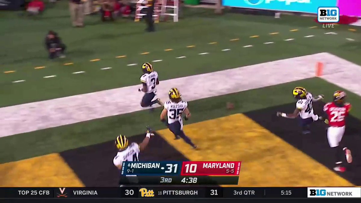 This kick return by Michigan still blows my mind 🤯