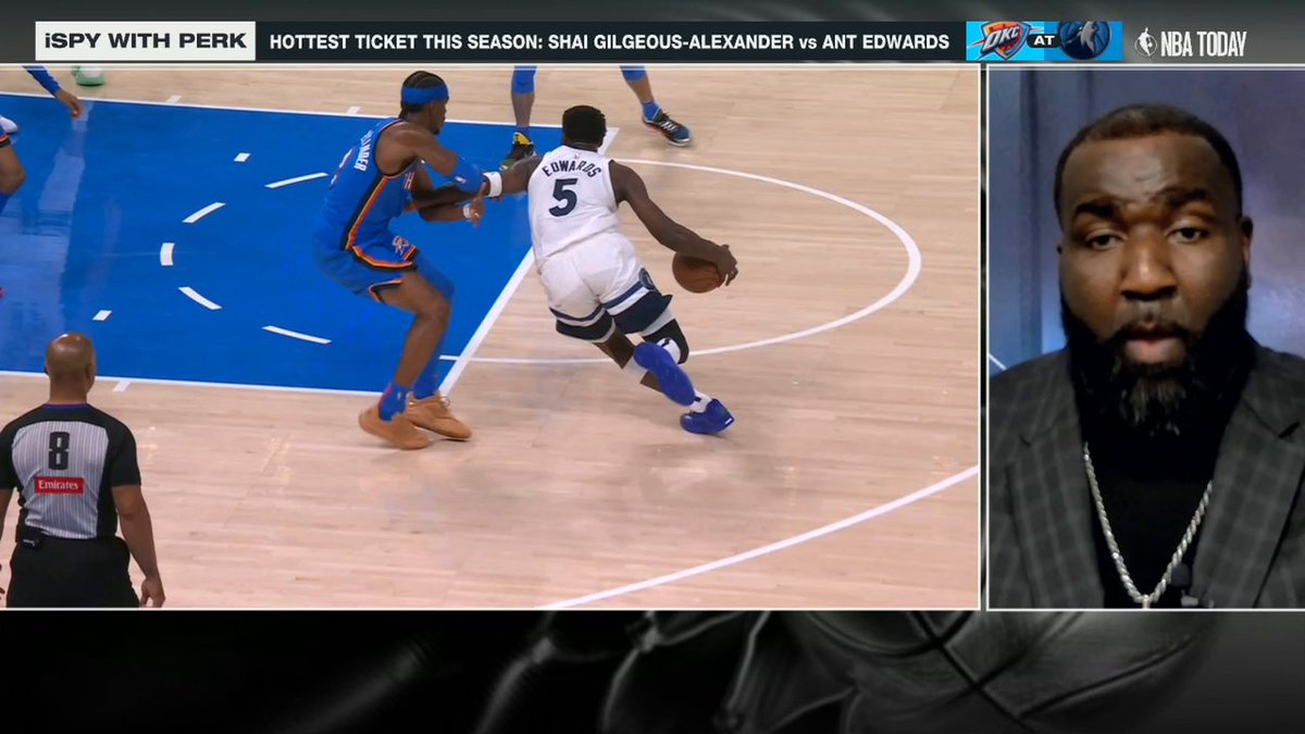 What does Kendrick Perkins spy today? 👀 He’s calling Anthony Edwards vs. SGA the must-see matchup of the season 🔥🏀