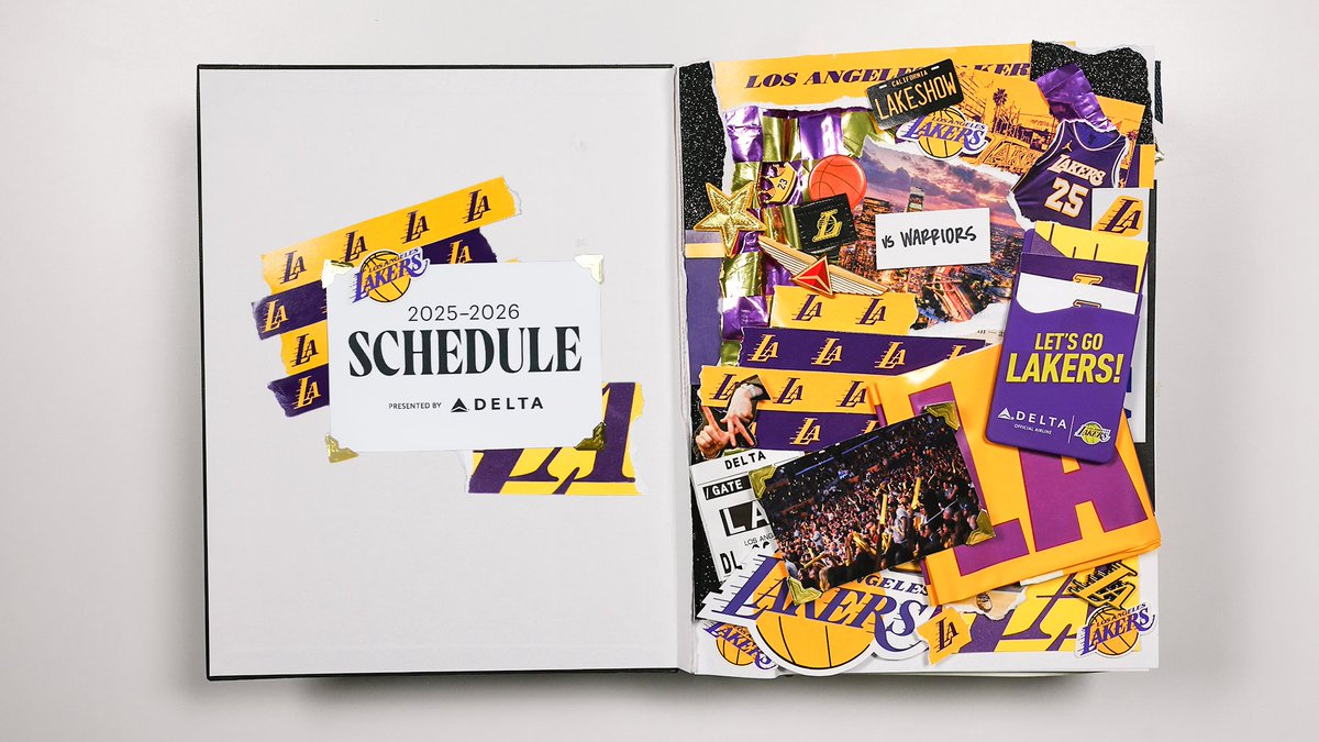 🚨 Lakers schedule just dropped 🚨 Delta | 📆 Tickets on sale Aug. 26!
