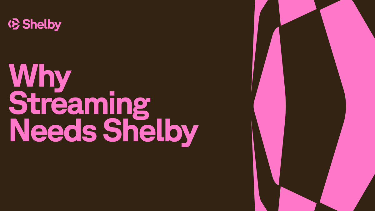Creators. Platforms. Advertisers. Infra. Shelby’s read-incentivized model rewards them all, making streaming on Web3 actually work. Andrew Hariri from Aptos Labs explains: