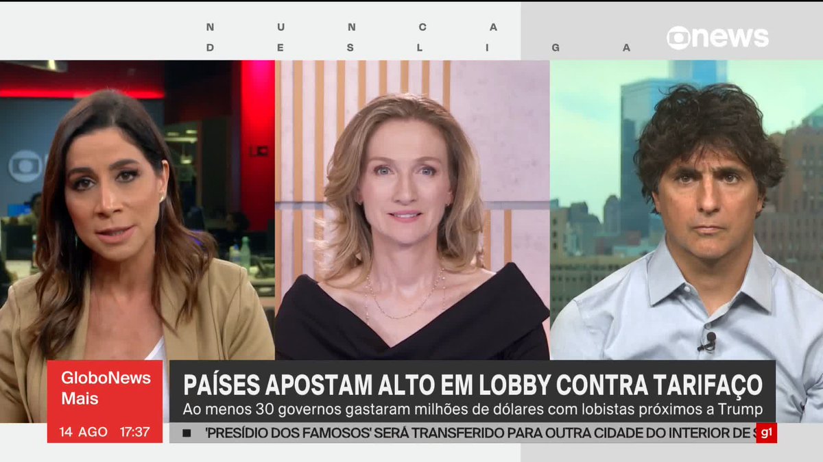 .Julia Duailibi: diplomacia brasileira diz que empresários precisam contratar lobistas para negociar do tarifaço de Trump. Governos estrangeiros também recorreram ao lobby, investindo milhões de dólares. #GloboNewsMais ➡ Assista à #GloboNews: