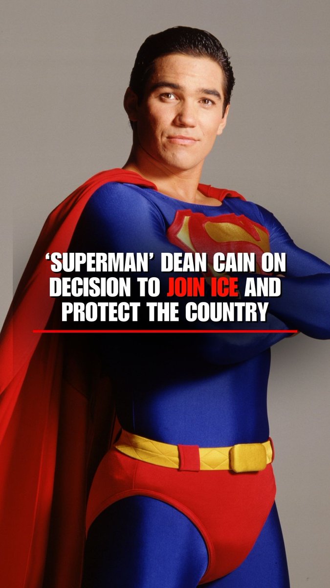 'Superman' actor Dean Cain explains his decision to become an ICE officer under the Trump administration.