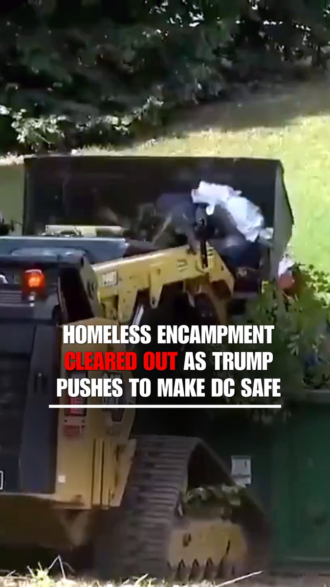 After Donald J. Trump vowed to make Washington, D.C. beautiful again, a decaying homeless encampment was spotted being cleared and cleaned up in the nation's capital.