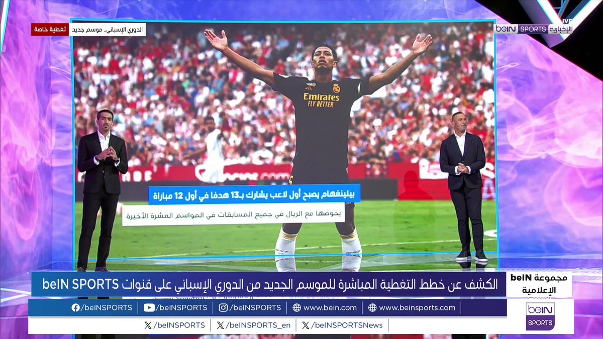 🟣🎥 تقرير خاص | كشفت مجموعة بي إن الإعلامية beIN MEDIA GROUP ، المجموعة الرياضية والإعلامية والترفيهية الرائدة عالميا، عن خطط التغطية للموسم الجديد من الدوري الإسباني لكرة القدم (الليغا) ،مباشرةً وحصرياً على قنوات بي إن سبورتس beIN SPORTS 🎙️تقرير | سمير دويدي samir douidi-سمير دويدي