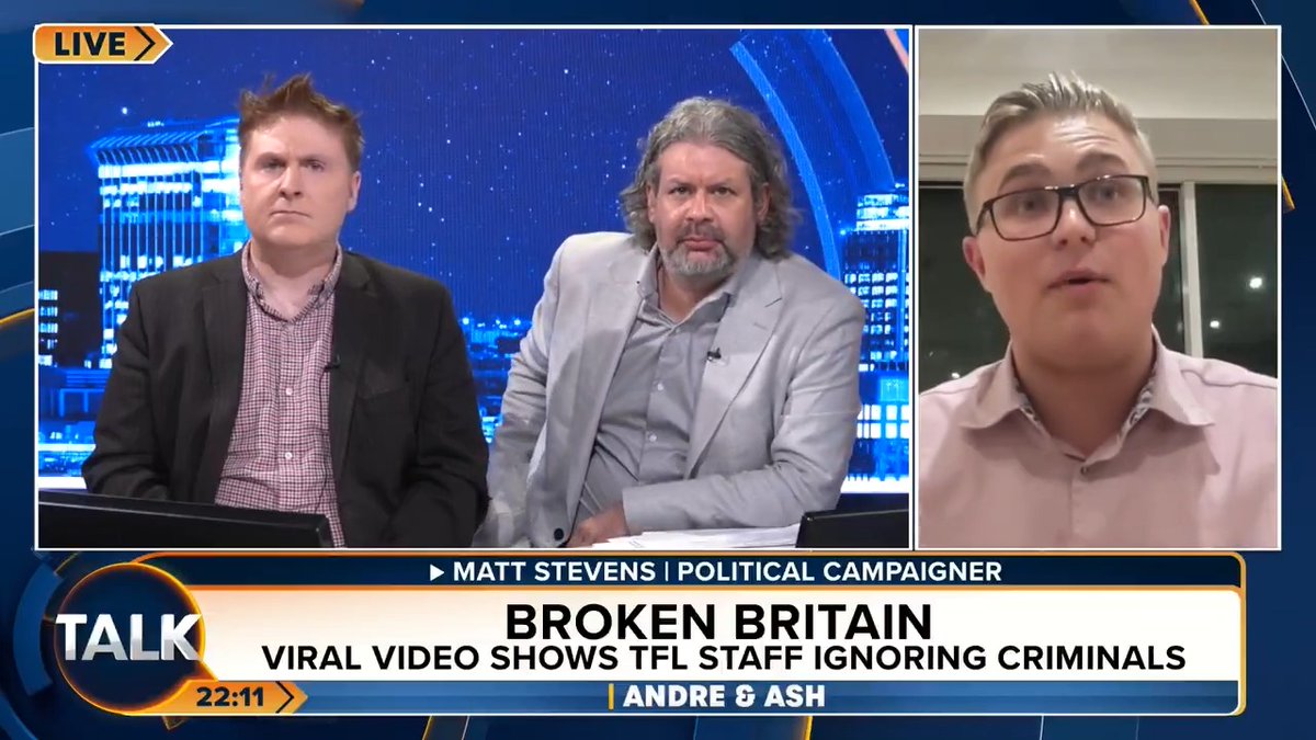 Matt Stevens went viral this week when he filmed 'fare dodgers' on the London Underground. "TFL staff are lazy. They earn £40,000, and just stand and watch. It's an insult to hard-working people." André Walker Ash Matt Stevens