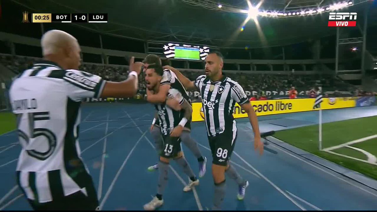 🤯🇧🇷 GOL DE BOTAFOGO A LOS 14 SEGUNDOS DE PARTIDO EN 8VOS DE LIBERTADORES.