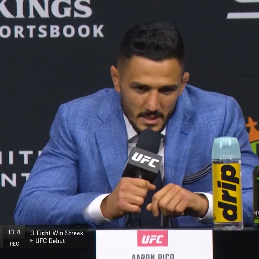He doesn't plan on going the distance in his UFC debut 👀 [ #UFC319 | Aaron Pico ]
