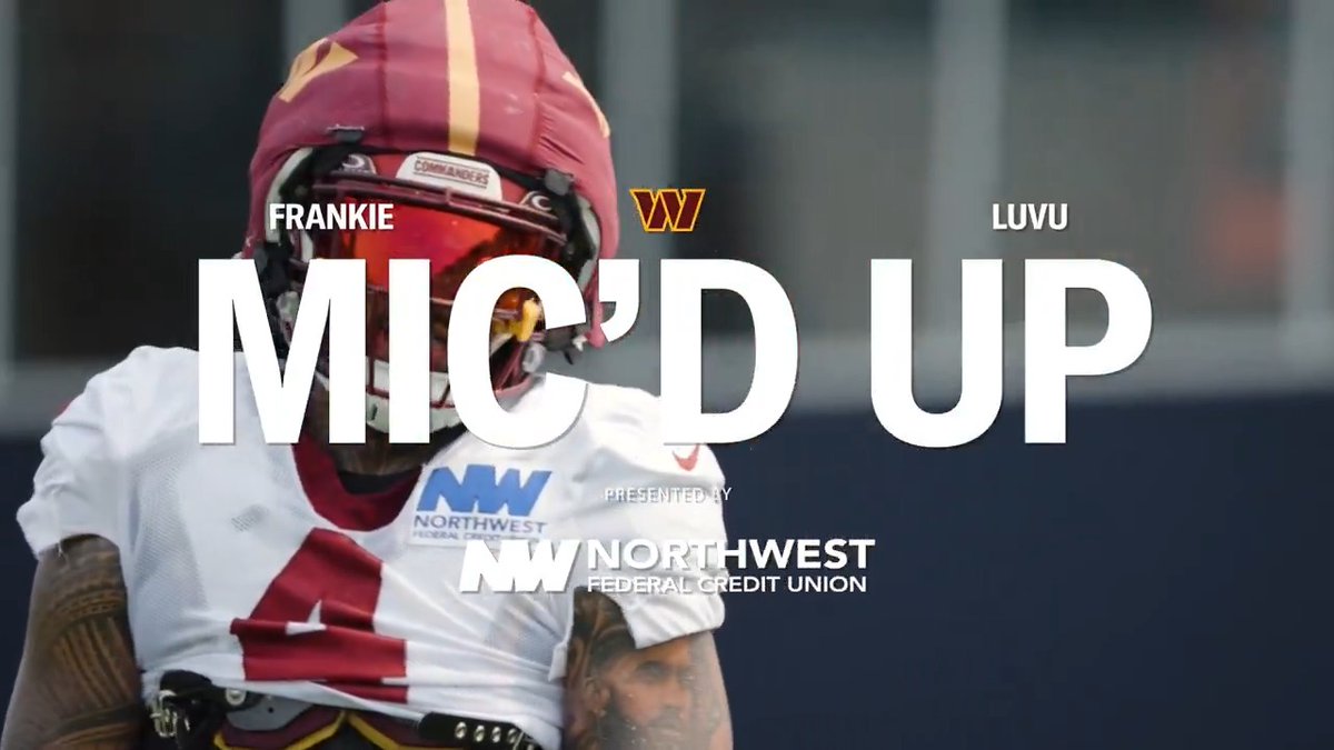 .Frankie Luvu was getting hyped UP at joint practice Northwest Federal | #RaiseHail