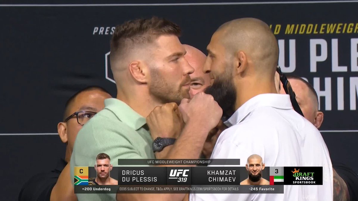DDP 🇿🇦 🆚 🇦🇪 KHAMZAT CHIMAEV LE FACE-À-FACE AVANT LA GUERREEE, ÇA VA PETERRRRRRR 🧨🧨🧨💣💣