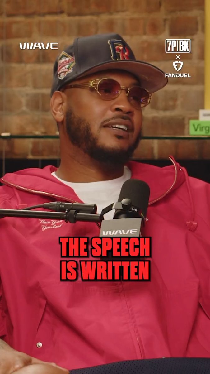 "A tear coming down for sure. That's the moment." A vulnerable Carmelo Anthony is what you should expect during his Hall of Fame speech 💯 FanDuel Sportsbook