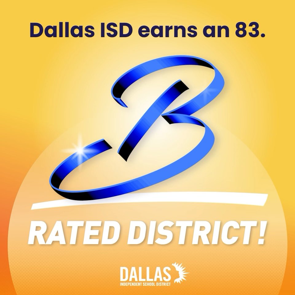 ⭐️STAAR data shows significant growth worth celebrating; district earns B rating. Read more below: