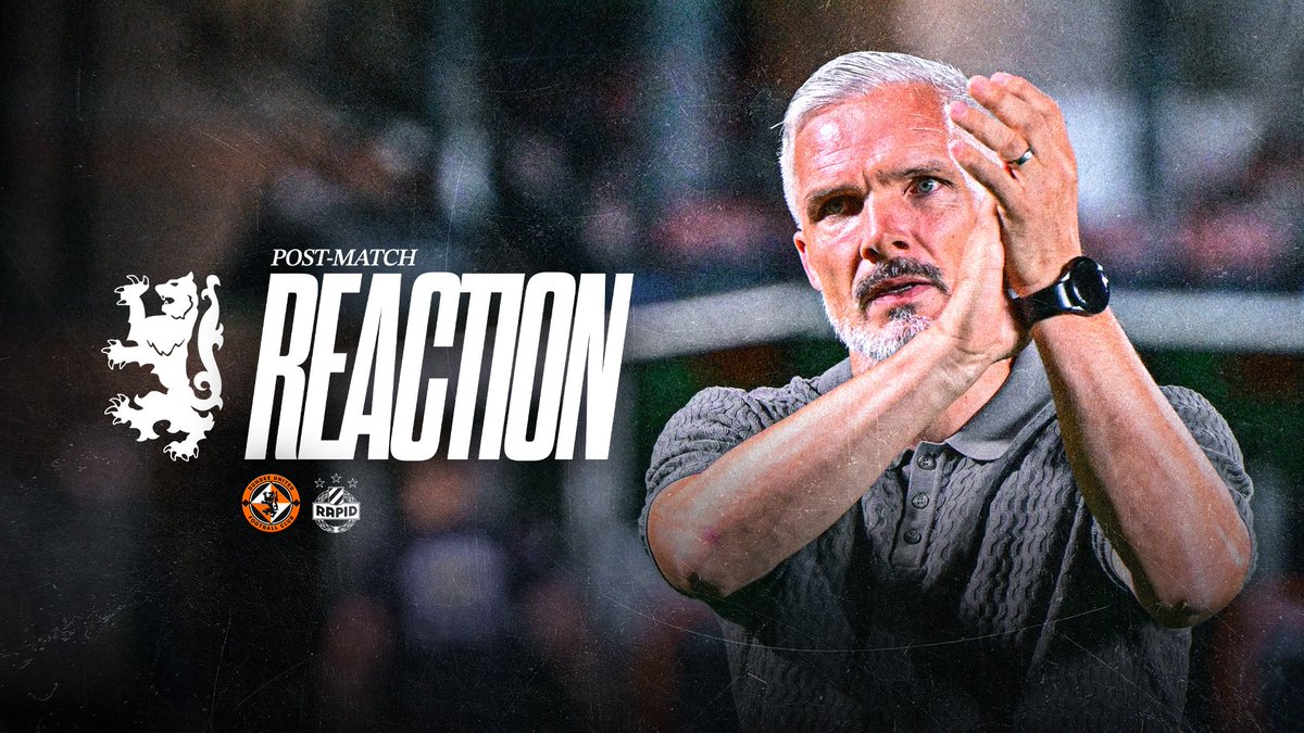 ▪️ Overriding emotion is pride ▪️ Players left everything out there ▪️ Going toe-to-toe with the elite ▪️ Huge gratitude to supporters Reaction from #DUFC Manager Jim Goodwin following this evening's #UECL battle with SK Rapid Wien 👇🗣️