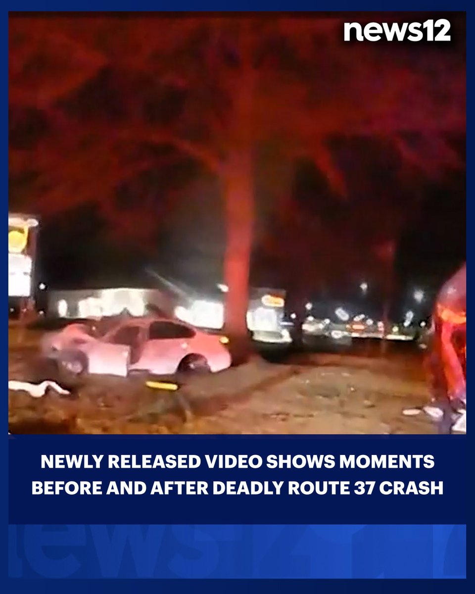 TOMS RIVER CRASH UPDATE: Newly released video shows moments before and after the deadly Route 37 crash. Evan Fiore, 23, and Kiley Armstrong, 21, were killed when their vehicle was struck by a white BMW traveling over 100 mph. #News12 #NewJersey 🔗 👈🏼