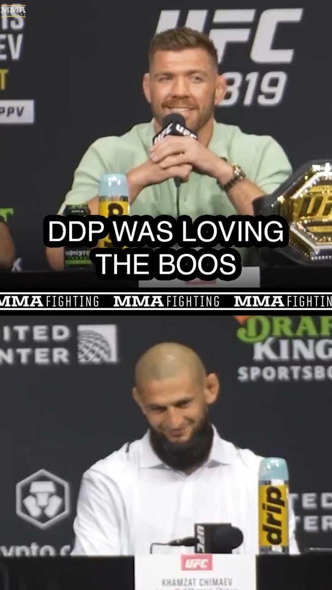 Dricus Du Plessis was loving the boos at the #UFC319 press conference in Chicago 😂