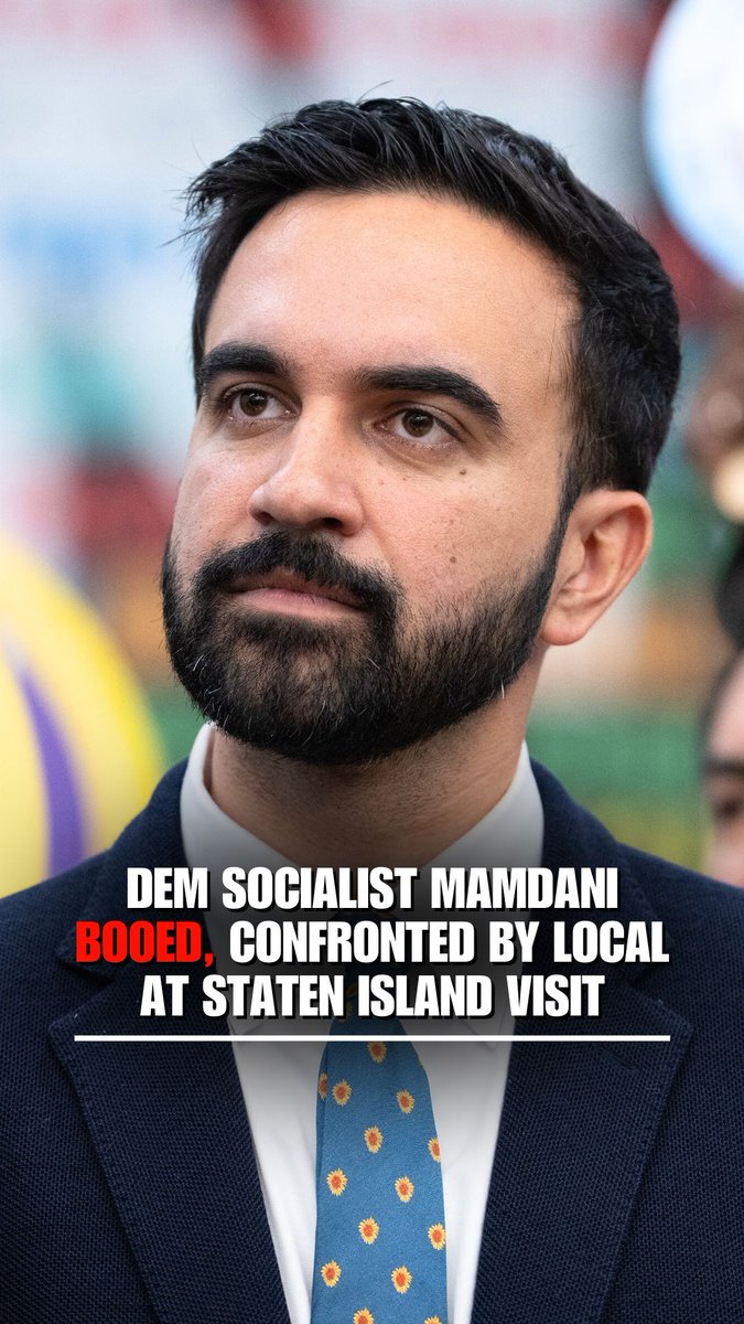 WATCH: Activist has to be held back as he confronts Democratic socialist Zohran Mamdani during a campaign stop on Staten Island.