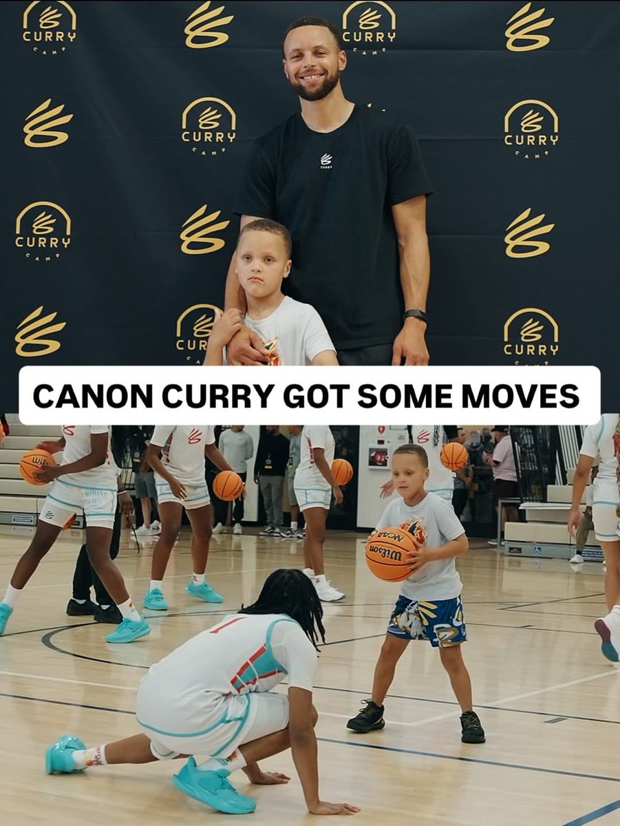 Canon Curry was showing off his skills at the Curry Camp 👀
