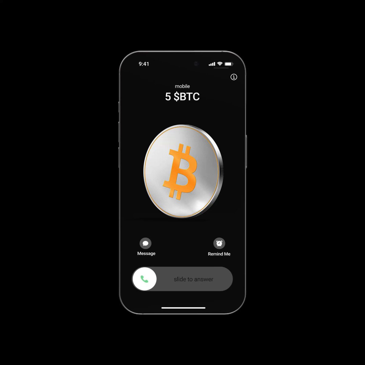 ☎ 5 $BTC is calling you. ✅ Pick up the call 👇