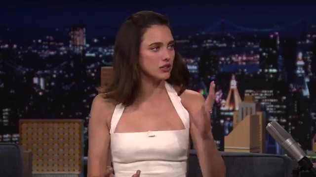 Margaret Qualley tried setting Bill Murray up with her mom, Andie MacDowell backstage at the Tonight Show 😭 #FallonTonight