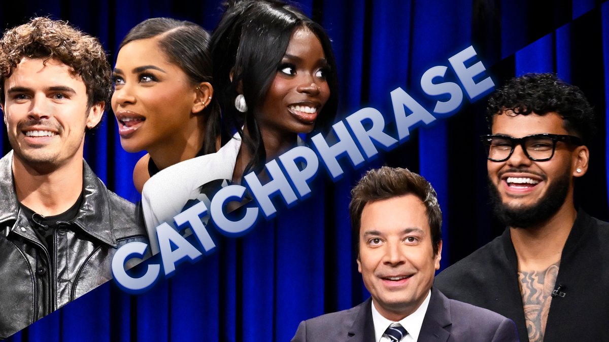 Catchphrase w/ Amaya, Bryan, Olandria♡, and Nicolas Vansteenberghe! 🔥 Love Island USA #FallonTonight #LoveIslandUSA