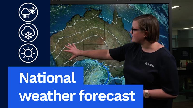 National Weather Forecast 15 August 2025: Wintery weekend for south-east Australia; settled elsewhere Video current: 1pm AEST 15 August 2025. For the latest forecasts and warnings go to our website or the BOM Weather app.