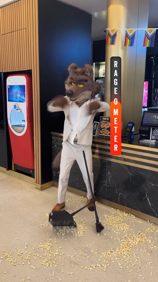 Mr. Wolf’s first day as an ODEON Host… effort: 100%, results: chaos 🐺🍿 See #TheBadGuys2 at ODEON now. 🎫 -