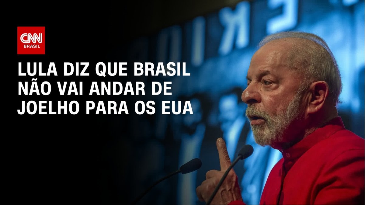 Lula diz que Brasil não vai andar de joelho para os EUA; assista #CNNNovoDia