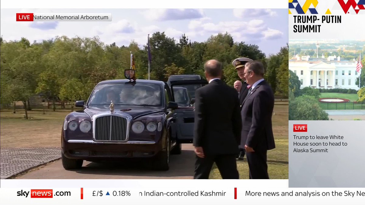 The King and Queen are attending a national Service of Remembrance to mark the 80th Anniversary of VJ Day at the National Memorial Arboretum. Live: 📺 Sky 501 and YouTube