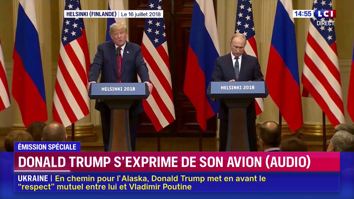 🗣️ "Vladimir Poutine vient" en Alaska "pour passer un accord" déclare Donald Trump depuis Air Force One