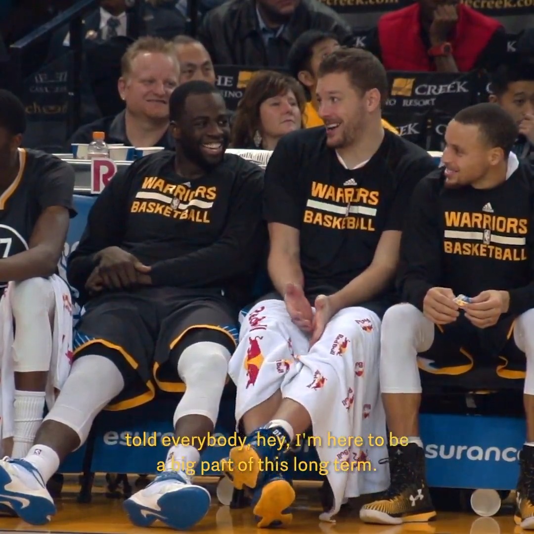David Lee and Draymond Green's bond was unbreakable. Episode 2 (of 4) of First in 40: The Story of the 2014-15 Warriors drops TODAY at 2 pm PT. 📽️